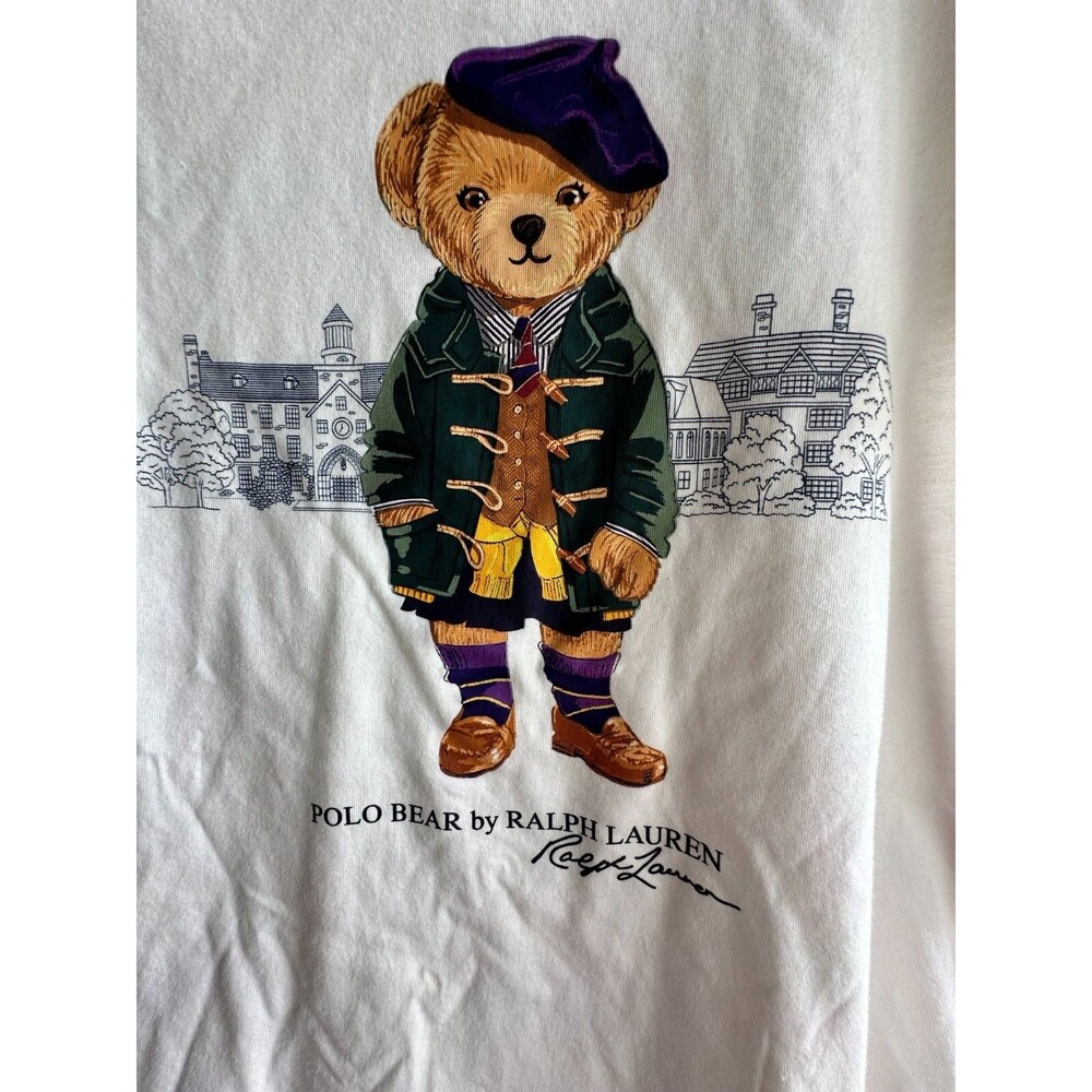 NWT POLO RALPH LAUREN BIG GIRLS L 12-14, XL 16 7 8-10 POLO BEAR TEE SHIRT